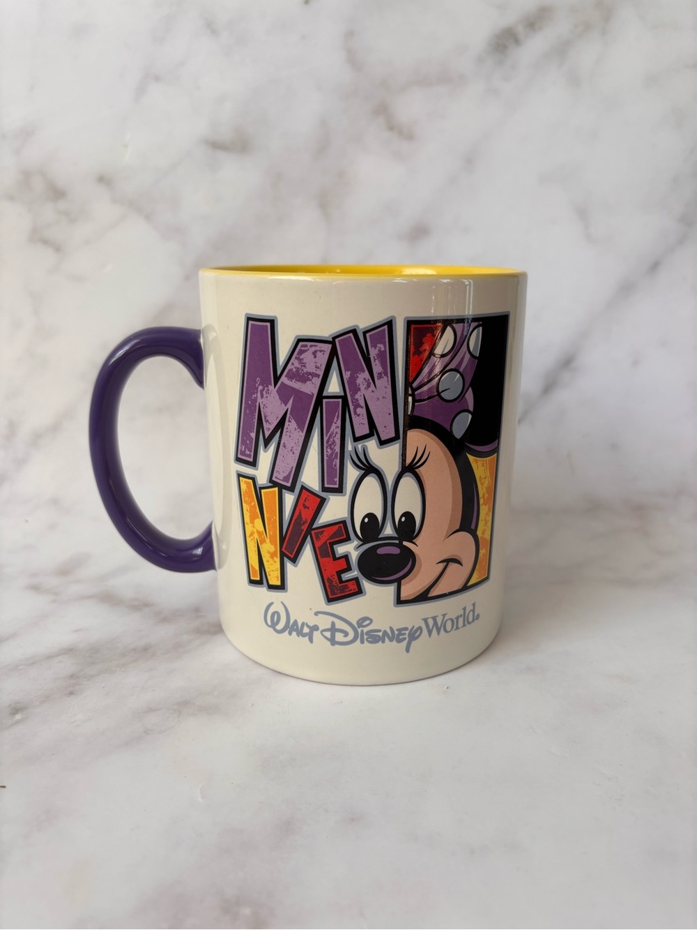 Walt Disney World Minnie Mouse Graphic Font Disneyland Resort Jumbo Mug Cup - Picture 5 of 7